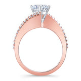 Modern Bypass Engagement Ring