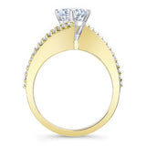Modern Bypass Engagement Ring