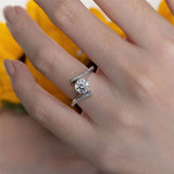 Modern Bypass Engagement Ring