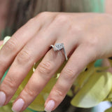 Modern Bypass Engagement Ring