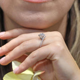 Modern Bypass Engagement Ring