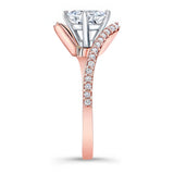 Princess Cut Bypass Ring