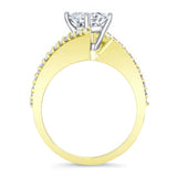 Princess Cut Bypass Ring