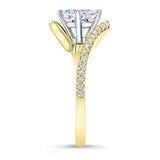Princess Cut Bypass Ring