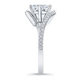 Princess Cut Bypass Ring
