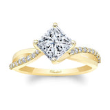 2 Carat Princess Cut Twist Engagement Ring