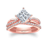 2 Carat Princess Cut Twist Bridal Set
