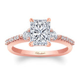 3 Stone Radiant Cut Engagement Ring