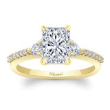 3 Stone Radiant Cut Engagement Ring
