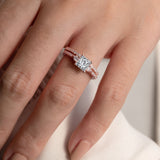 3 Stone Princess Cut Wedding Set