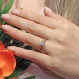 3 Stone Princess Cut Wedding Set
