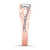 Princess Cut Pave Ring