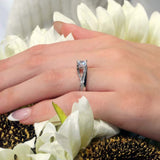 Princess Cut Pave Ring