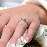 Princess Cut Pave Ring