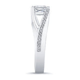 Princess Cut Pave Ring