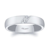 Mens 5mm Diagonal 2 Diamond Band