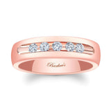 5mm 5 Diamond Wedding Band
