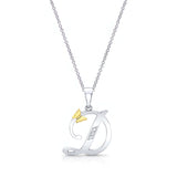 D Initial Necklace