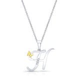 H Initial Necklace