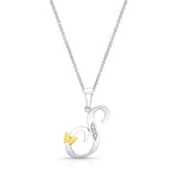 S Initial Necklace