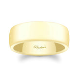 8mm Men's Domed Wedding Band