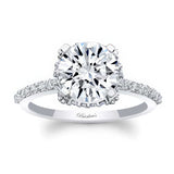 2 Carat Moissanite Hidden Halo Ring