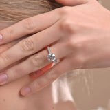 2 Carat Moissanite Hidden Halo Ring