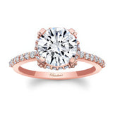 2 Carat Moissanite Hidden Halo Ring