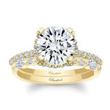 2 Carat Moissanite Hidden Halo Bridal Set