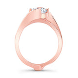 Interlocking Moissanite Wedding Ring Set