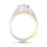 Interlocking Moissanite Wedding Ring Set