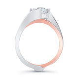 Interlocking Moissanite Wedding Ring Set