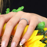 Half Diamond Wedding Band