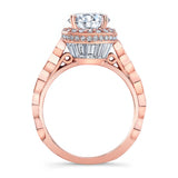 Vintage Halo Engagement Ring