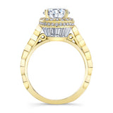 Vintage Halo Engagement Ring