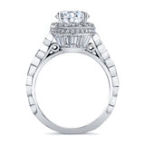 Vintage Halo Engagement Ring