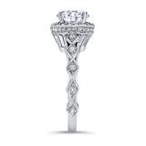 Vintage Halo Engagement Ring