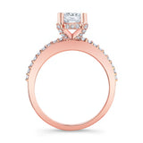 Hidden Halo Princess Cut Engagement Ring