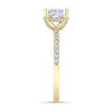 Hidden Halo Princess Cut Engagement Ring