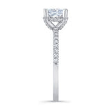 Hidden Halo Princess Cut Engagement Ring