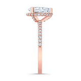 Teardrop Moissanite Engagement Ring