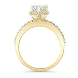 Teardrop Moissanite Engagement Ring