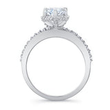 Teardrop Moissanite Engagement Ring