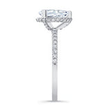 Teardrop Moissanite Engagement Ring