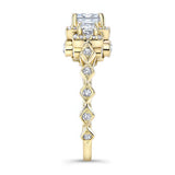 Vintage Three Stone Engagement Ring