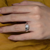Princess Cut Pave Engagement Ring