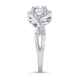 Twisted Halo Engagement Ring