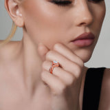 Unique Pear Shaped Wedding Set