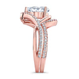 Unique Pear Shaped Wedding Set