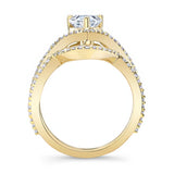 Unique Pear Shaped Wedding Set